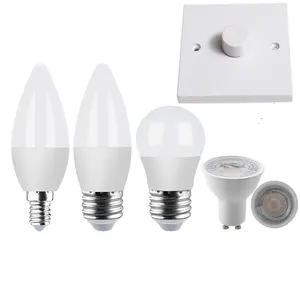 good quality 200-240V 5W 7W dimmable GU10 E14 E27 led bulb light spot lamp 3000K4000K6500K for UK market led spot lights dimming