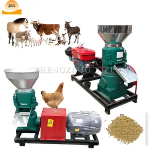 Animal chicken pig feed pellet making machine animal feed processing machines wood pellet mill pelletizer mini pellet machine