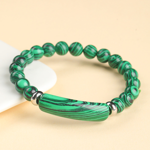 Bracciale Elastico JD GEMS con Perle a Ponte in Pietra Naturale, Cristallo Curativo, Perle Rotonde da 8mm, Bracciale a Forma di Arco con Gemme per Donna e Uomo - Product Image 4