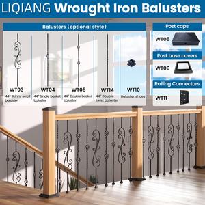 درابزين أسود غير لامع على الطراز الحديث بقطع الليزر بالشرفة مع أحجام مخصصة وخيار زجاجي - Product Image 2