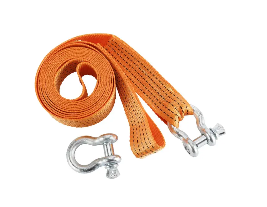 tow strap heavy duty Hot item Emergency Tools Heavy Duty Car Tow Strap With Shackles Driver Recovery Products Tow Strap