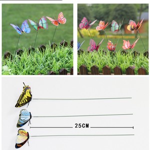 Décoration de jardin en PVC 3D Wen Hope, papillon, piquet extérieur, décoration artistique pour l'aménagement paysager - Product Image 3
