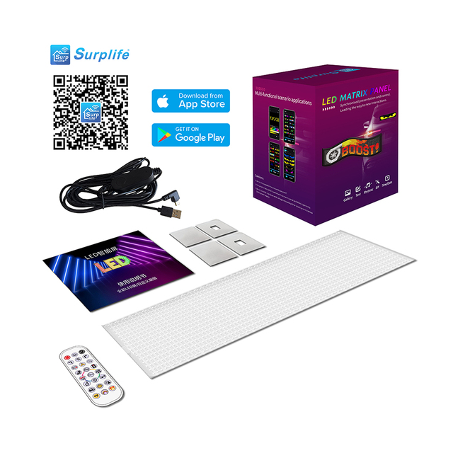 Best Price White BLE Wireless APP Control Convenient Voice DIY Waterproof Car Display for Car