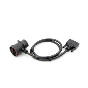 Linkyouグリーン9ピン女性用アダプターケーブルOBD 2エクステンションJ1939 16ピン自動車用銅導体0.5m配線用ハーネス - Product Image 3