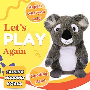 Koala Parlante OEM/ODM Cinese che Ripete Ciò che Dici, con Movimento della Testa, Giocattolo Elettrico in Peluche Interattivo Animato - Product Image 3