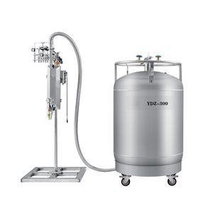 Tanque de almacenamiento de acero inoxidable LN2, matraz de nitrógeno líquido autopresurizante de 100L para la industria del molde - Product Image 1