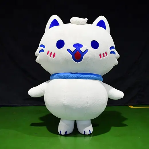 2.2MInflatable clothing plush cute cat cartoon inflatable advertising animal for decoration advertising inflatable plush