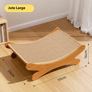 Übergroßes Umweltfreundliches Katzenbett Sisal-Kratzboard Quadratische Form Große Rassen Liegeplatz Kratzbaum Integriertes Haustiermöbel - Product Image 6