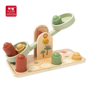 Pile d'équilibre en <span class=keywords><strong>bois</strong></span> personnalisable Phoohi jouet éducatif pour enfants avec <span class=keywords><strong>jeu</strong></span> d'empilage de blocs pour 12m + unisexe - Product Image 2