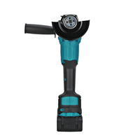 Meuleuse d'angle sans fil 21V 110mm 150mm avec interrupteur coulissant, moteur sans balais alimenté par batterie, kit mini-meuleuse industrielle DIY