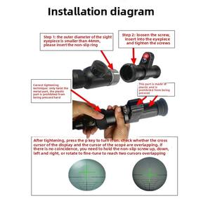 दिन और रात फोटोग्राफी और वीडियो रिकॉर्डिंग नाइट विजन तकनीक के लिए उच्च परिभाषा क्रॉस-बार इन्फ्रारेड इलेक्ट्रॉनिक टेलीस्कोप - Product Image 4