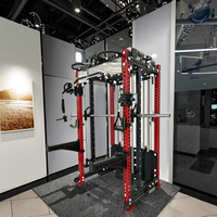 Équipement de gymnastique Rack d'entraînement multifonctionnel avec câble Croisé Rack fonctionnel Squat Machine Smith