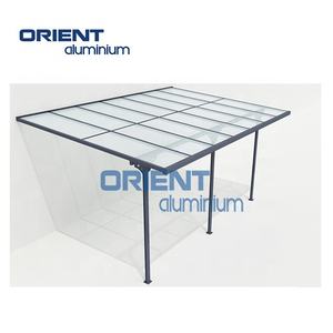 Kits d'abri de voiture à <span class=keywords><strong>toit</strong></span> <span class=keywords><strong>plat</strong></span> <span class=keywords><strong>en</strong></span> aluminium Garages d'abri de voiture avec toiture <span class=keywords><strong>en</strong></span> polycarbonate Structure d'abri de voiture - Product Image 3