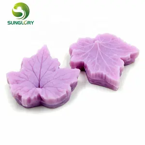 2PCS 실리콘 메이플 리프 금형 케이크 장식 비누 금형 장식 퐁당 3D 실리콘 껌 붙여 넣기 Moldes De Silicona Purple