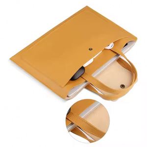 <b>A4</b> leather document bag storage bag, large capacity double-layer file <b>folder</b> business official briefcase, custom logo - Product Image 6