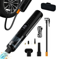 Compresseur d'air portable pour voiture, aspirateur, gonfleur de pneus 150 PSI, pompe à air avec écran LED, arrêt automatique, moteur sans balais, filtre HEPA