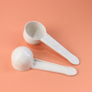 10g 20ml buğday samanı gıda kahve kaşığı Compostable biyobozunur çevre dostu ölçüm kaşık proteini - Product Image 1