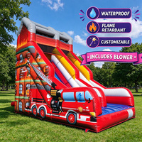 Toboggan gonflable sec durable en PVC de 3 m, double piste, arc-en-ciel, prix d'usine en gros ODM pour enfants