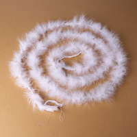 Plume de marabout de dinde moelleuse multicolore de 2 m en gros, compacte pour la décoration et les costumes de carnaval
