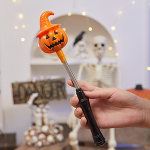 Jouets lumineux d'Halloween : Citrouille, Fantôme, Baguette LED incassable, Sacs fantaisie pour la collecte de bonbons, Articles fantaisie pour décorations de fête - Product Image 6
