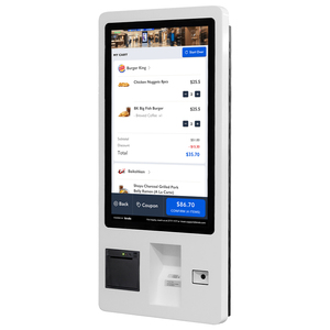 Nhà hàng/siêu thị kỹ thuật số biển màn hình cảm ứng QR mã quét và máy in tự dịch vụ thanh toán <span class=keywords><strong>kiosk</strong></span> - Product Image 6