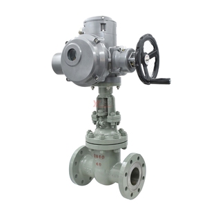 วาล์วประตูแบบมีหน้าแปลนไฟฟ้า AC380V ทนทาน มาตรฐาน ANSI 150LB ผลิตจากเหล็กกล้าไร้สนิม 304 316 ทนแรงดัน JIS 10K 1.6mpa WCB ป้องกันการระเบิด พร้อมมอเตอร์ - Product Image 4