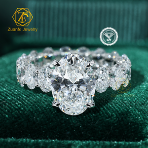 Kunden spezifischer 1ct-5ct Verlobung sring für Herren/Damen 14 Karat 18 Karat massives Gold für GIA IGI Certified Lab Grown Diamond CVD HPHT - Product Image 2