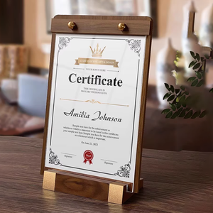 Tùy chỉnh quảng cáo Acrylic <span class=keywords><strong>menu</strong></span> thức ăn nhanh <span class=keywords><strong>Menu</strong></span> hiển thị mỏng khách sạn A3/A4 Gỗ cơ sở nhà hàng Áp phích đứng - Product Image 4