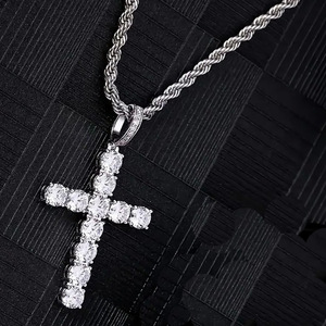 LiCai Glacé Américain <span class=keywords><strong>Ankh</strong></span> <span class=keywords><strong>Croix</strong></span> Hommes Bijoux Hip Hop Style Pendentif Collier Explosif <span class=keywords><strong>Croix</strong></span> Offre Spéciale - Product Image 5