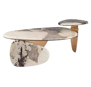 Lussuoso e creativo in acciaio inox caffè e tavolo da tè <span class=keywords><strong>esotico</strong></span> unico a forma di mobili da soggiorno moderni - Product Image 5