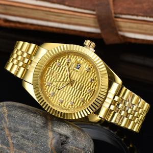 RO người đàn ông sang trọng của thạch anh đồng hồ không thấm nước cổ tay đồng hồ biểu tượng tùy chỉnh đơn giản phong cách hợp kim trường hợp ban nhạc đồng hồ - Product Image 6