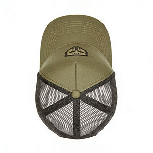 Gorra Trucker de 5 Paneles con Malla Trasera, Color Verde Oliva, Ligera, Transpirable, con Cierre Ajustable, para Golf, Senderismo y Deportes al Aire Libre - Product Image 4