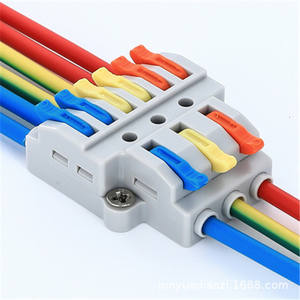 Snelkoppeling draadconnector met testgat, multi-pin 3 in 6 uit elektrische klemmenblok voor leveranciersklemmen - Product Image 3