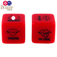 DESKJOY 18mm polyédrique Sexy Romance amour humour jeu adulte jeux dés plastique et acrylique pour Couples et jeux du MDN