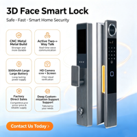 Serrure de porte intelligente OEM ODM avec mot de passe numérique, empreinte digitale, carte-clé et reconnaissance faciale 3D pour une sécurité renforcée