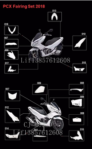 <span class=keywords><strong>Kit</strong></span> Carenature Moto per <span class=keywords><strong>Honda</strong></span> Copertura Carena Carrozzeria PCX125 PCX150 PCX160 Lavori di Carrozzeria 2018-2025 K97 ABS Accessori e Ricambi - Product Image 2