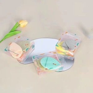 Éponge nettoyante pour le visage Mohei Beauty Makeup Puff, couleurs mélangées, lavable, pour le démaquillage et le lavage du visage - Product Image 2