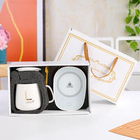 Redeco Tasse intelligente chauffante en céramique avec contrôle de température à 55 degrés, modèle mignon, la plus vendue