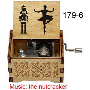 Vente en gros de la boîte à <span class=keywords><strong>musique</strong></span> miniature en bois <span class=keywords><strong>Casse</strong></span>-<span class=keywords><strong>Noisette</strong></span>, mouvement à manivelle, célèbre ballet BGM, cadeau de Noël, cadeau d'anniversaire - Product Image 6
