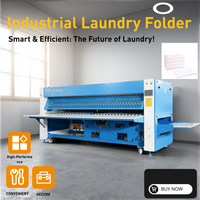 Machine de pliage automatique commerciale pour housses de couette et draps, design classique, pliable et empilable, équipement de blanchisserie industriel