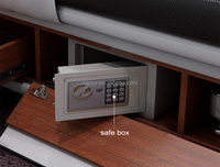 Luxus multifunktion ale Doppelbett Leder Smart Bett Lautsprecher Luft reiniger und Safe Box Elektro massage Stuhl Bett TV Position