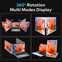 Monitor LCD Portátil Plegable de 15.6 Pulgadas con Pantalla IPS de Doble Cara Completa para Laptop