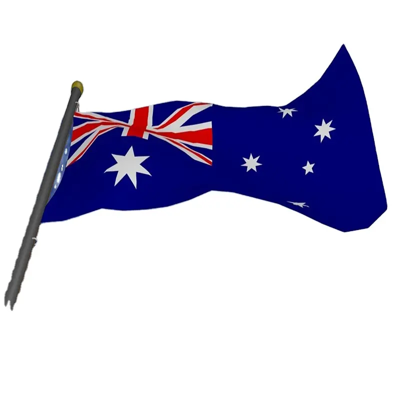 Aangepaste Grootte Zware Stof Dubbele Kanten Gedrukt Australische Vlag