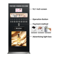 Distributeur automatique de parfum 2-en-1 et machine de vente 24h/24 sans personnel, personnalisable OEM pour entreprises