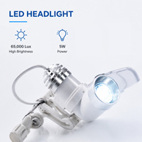 Electric 2.5x 3.5x Dental Head Mounted Binocular Magnifier Otolaryngology Surgical Aesthetics L Type Headlight