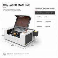 Nouvelle machine de gravure et de découpe au laser CO2 professionnelle, CNC, refroidie par eau, pour bois, acrylique, pierre, verre, plastique, papier, cuir, DXF