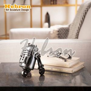 Lampe sur pied créative en laiton et bronze, motif animal, pour salon, bougeoir de table en cuivre moulé, lampe chien créative - Product Image 5
