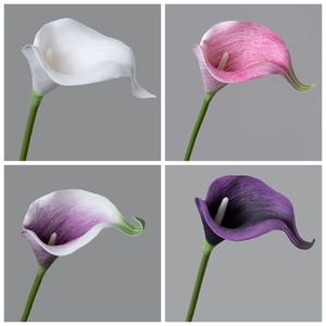 Artificial EVA Mini Calla Lily for Easter Home <strong>Kitchen</strong> Wedding, Premium PU Material Calla Lily Flower for DIY Wedding Bouquet - Product Image 3