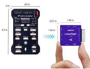 Radiolink crossflight chuyến bay điều khiển <span class=keywords><strong>2</strong></span>-12S 10 PWM FC wih OSD mô-đun TS100 GPS m10n m8n cho FPV bay không người lái radiolink crossflight - Product Image 4