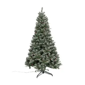 Arbre de Noël Led pré-éclairé à télécommande artificielle de luxe avec lumières LED